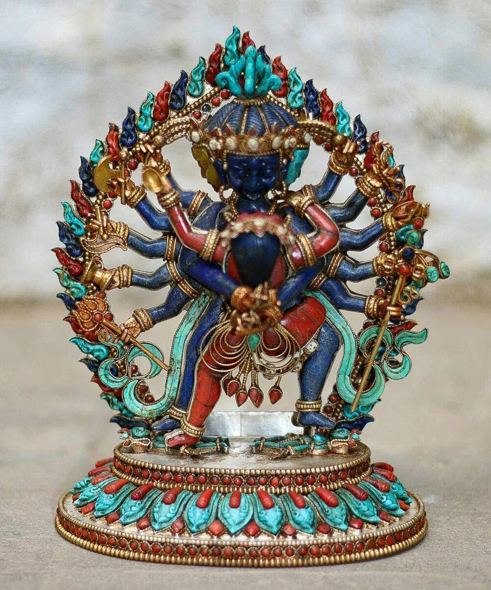 Silver Chakrasamvara Statue